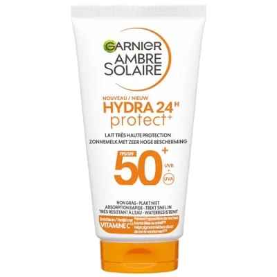 Afbeelding van Garnier Ambre Solaire Hydra 24h Protect SPF50+ Zonnemelk