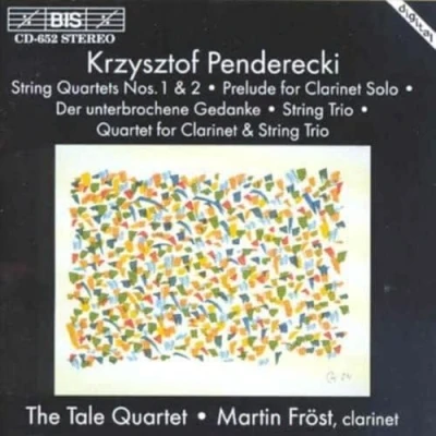 Afbeelding van Martin Fröst &amp; TheTale Quartet Penderecki: String Quartets Nos. 1 2 (CD)