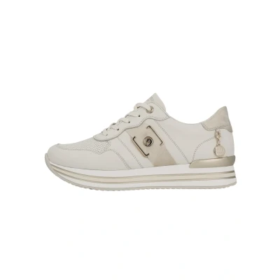 Afbeelding van Remonte Sneakers laag, Dames, Maat: 38, Offwhite Leer en imitatieleer