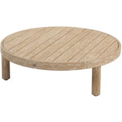 Afbeelding van Sem salontafel brushed teak 80 cm dia. H25 4SO