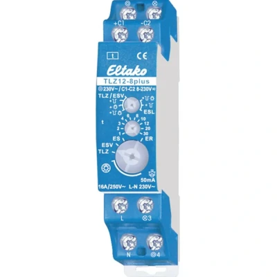Afbeelding van Eltako 23100832 Trappenhuislichtautomaat DIN rails 8 V DC/AC, 12 24 110 230 DC/AC