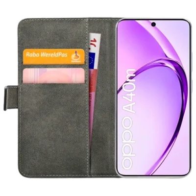 Afbeelding van Mobilize Classic Gelly Wallet Book Case OPPO A40/A40m/A60 5G Black