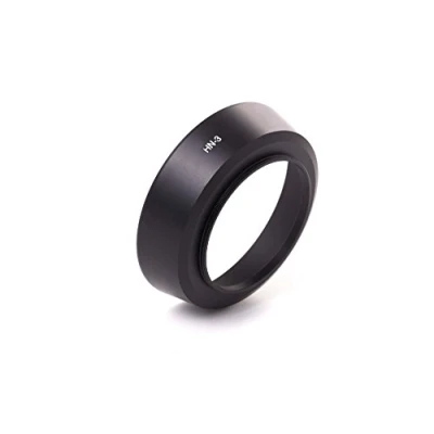 Afbeelding van vhbw Zonneklep compatibel met Nikon Nikkor AF 35 mm f/2 D lens 52 afdekking zwart, metaal, rond