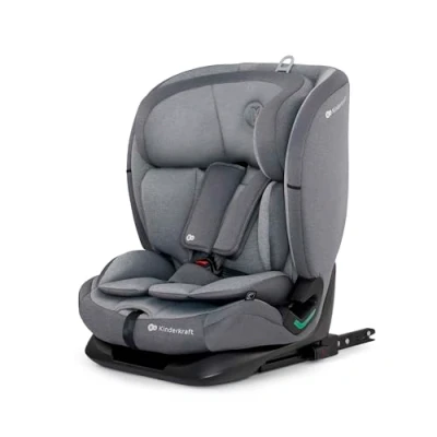 Afbeelding van Kinderkraft ONETO3 I SIZE Autostoeltje 76 150 cm met Isofix Grijs