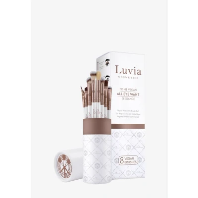 Afbeelding van Luvia Cosmetics ALL EYE WANT Kwastenset, Maat: One Size, Pearl white/coffee brown