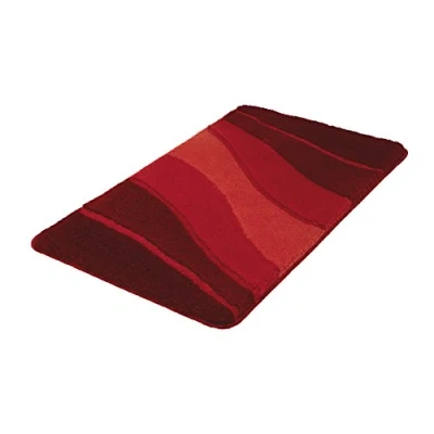Afbeelding van Kleine Wolke Ocean badmat 70x120 cm, granaat