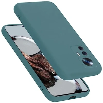 Afbeelding van Cadorabo Hoesje geschikt voor Xiaomi 12T / PRO in LIQUID GROEN Beschermhoes gemaakt van flexibel TPU silicone Case Cover