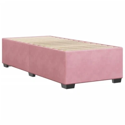 Afbeelding van vidaXL Bedframe fluweel roze 90x190 cm