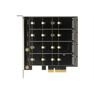 Image de Delock Contrôleur de stockage (RAID) 4 Canal M.2 Card 6 Go/s RAID 0, 1, 10 PCIe x4
