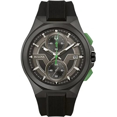 Afbeelding van Bulova Maquina 98B381 Horloge Siliconen Zwart Ø 46 mm