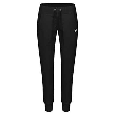 Afbeelding van Sweatbroek met boorden dames zwart / 34