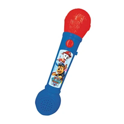 Image de Lexibook, Paw Patrol, Mikrofon för barn, musikalisk leksak, inbyggd högtalare, ljuseffekter, demomelodier ingår, blå/röd, MIC80PA