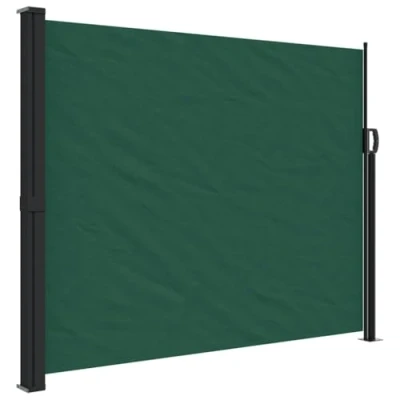 Afbeelding van vidaXL Windscherm uittrekbaar 160x500 cm donkergroen