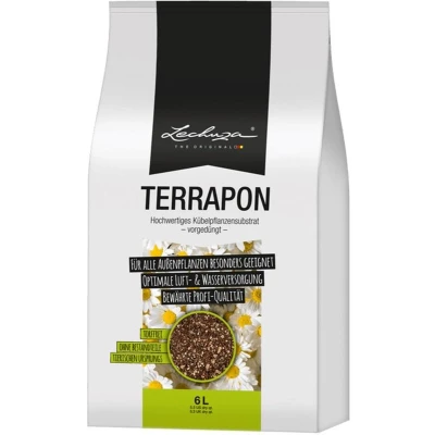 Afbeelding van LECHUZA TERRAPON 6 liter Hoogwaardig plantensubstraat combineert humus met minerale componenten Voorbemest voor tot 8 maanden ALTIJD BETER DAN AARDE!