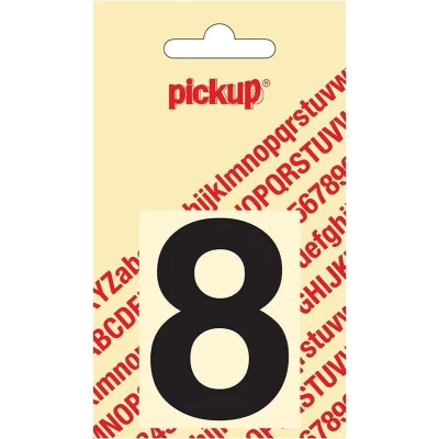 Afbeelding van Plakcijfer Helvetica 60 mm zwart 8
