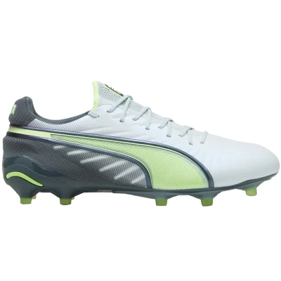 Afbeelding van Puma KING Ultimate FG/AG Voetbalschoenen met kunststof noppen, Heren, Maat: 44, Frosted dew/fizzy apple/gray skies Kunststof/ textiel