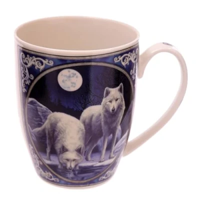 Afbeelding van Beker Witte wolven Lisa Parker winter warrior