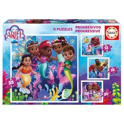 Afbeelding van Set van 4 Puzzels Educa Ariel