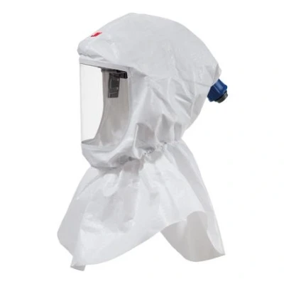 Afbeelding van Cagoule 3M Versaflo Premium S655 avec protection des épaules, 3M, Blanc Convient aux l&#039;élevage d&#039;animaux
