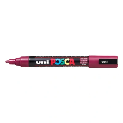 Image de Marqueur Pte conique moyenne POSCA PC5M 1,8 2,5mm Lie de Vin