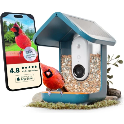 Afbeelding van Bird Buddy Smart Feeder Blue with Solar Panel 2.0 BBG1003BAD