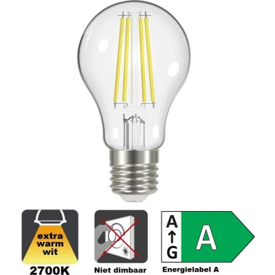 Afbeelding van Ledlamp Integral E27 2700K warm wit 3.8W 806lumen