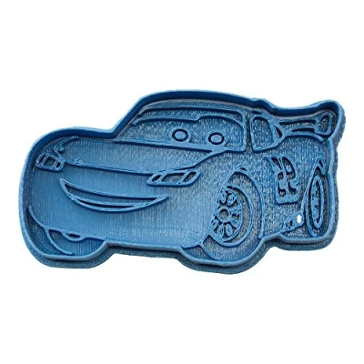 Afbeelding van Cuticuter Flash Mcqueen Cars uitsteekvorm, kunststof, 8 x 7 1,5 cm, blauw