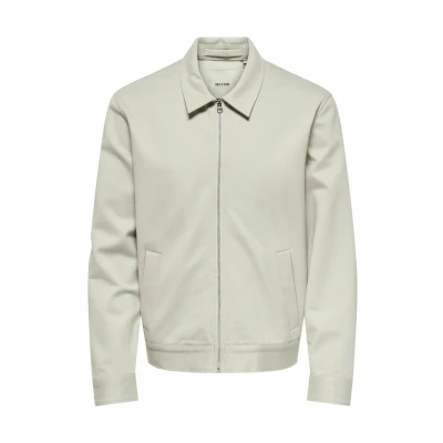 Afbeelding van Only &amp; Sons Onsjakes Lichte jas, Heren, Maat: Medium, Silver lining