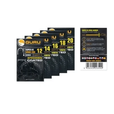 Image de Guru Super XS Spade Barbed 12 Hameçons coup