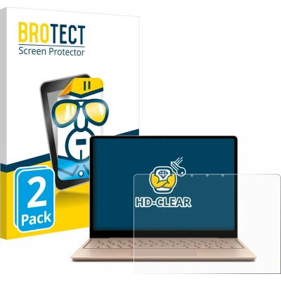 Afbeelding van BROTECT Screenprotector voor Microsoft Surface Laptop Go 2 Business 12.4&quot; Folie Beschermfolie transparant (2 Stuks)
