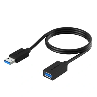 Afbeelding van SABRENT USB verlengkabel 3.0 90 cm, A stekker naar aansluiting, 5 Gbps super snel, voor stick, toetsenbord, printer, scanner, PS4/5, hub, externe harde schijf enz (CB 3030)