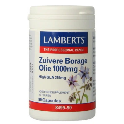 Afbeelding van Lamberts Borageolie starflower 1000 mg 90 capsules