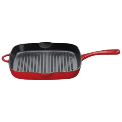 Afbeelding van Kuchenprofi Grillpan Hoog, Vierkant Rood