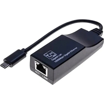 Afbeelding van Dexlan Gigabit netwerkadapter, USB Type C (Thunderbolt 3) Netwerkadapter speciaal voor ultrabooks (USB 3.1 Gen 1, RJ45/LAN (1x)),