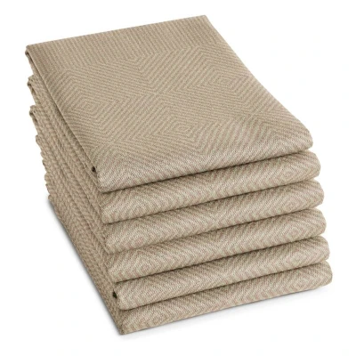 Afbeelding van DDDDD Cisis 6x Theedoeken Set van 6 60x65cm Amandel