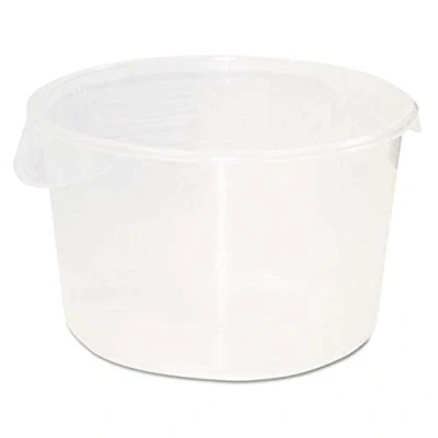 Afbeelding van Ronde opslagcontainer 11,4 ltr, Rubbermaid, model: VB 005726, 6 stuks per verpakking, transparant