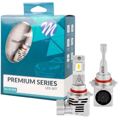 Afbeelding van HB3 9005 koplamp set daglichtwit 6500K 50 Watt &amp; 5000 Lm/stuk 12V 24V DC actieve koeling