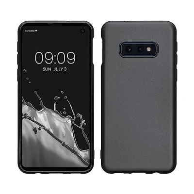 Afbeelding van kwmobile telefoonhoesje geschikt voor Samsung Galaxy S10e Hoesje smartphone Back cover in metallic grijs