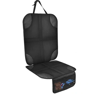 Image de AiQInu Protection Siege Voiture/Auto pour Enfant Compatible ISOFIX Imperméable Et Antidérapant avec 2 Poches de Rangement SUV, Berline, Coffre, en Cuir Tissu