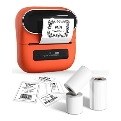 Afbeelding van Phomemo M220 Bluetooth labelprinter, draagbare thermische 3 inch upgrade voor barcodes, naam, adres kantoor en thuis, smartphone pc, met rollen