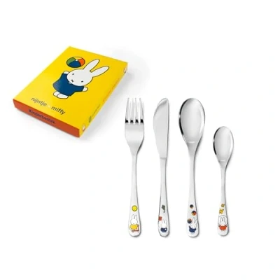 Afbeelding van Zilverstad Children&#039;s cutlery 4 pcs miffy plays s/s