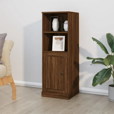 Afbeelding van Hoge kast 36x35,5x103,5 cm bewerkt hout bruin eikenkleur