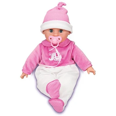 Afbeelding van Simba Laura 105149466 zachte lichaamspop met slapende ogen, zuigt de fopspeen, slaapt, krabt en speelt slaapliedjes, 24 babygeluiden, 38 cm, pop vanaf 2 jaar