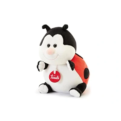 Afbeelding van Trudi Classic knuffel Lieveheersbeestje 20 cm Hoge kwaliteit pluche Knuffeldier voor jongens en meisjes Zwart Rood 13x20x17 maat S