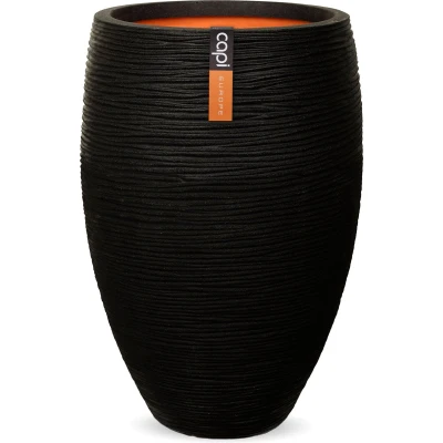 Afbeelding van Vaas elegant deluxe rib NL 56x86 zwart Capi Europe