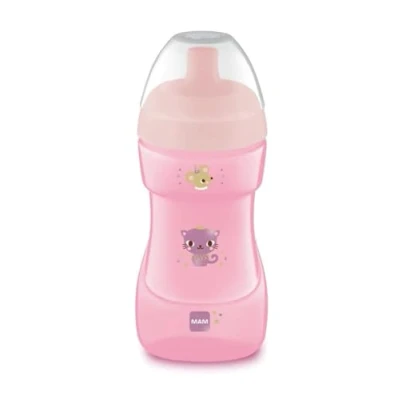 Afbeelding van MAM Sportbeker met schenktuit, 12+ maanden, 330 ml, roze