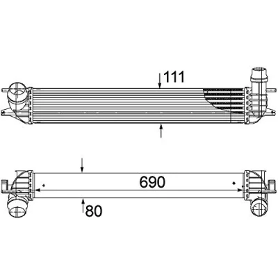 Afbeelding van MAHLE ORIGINAL CI 155 000P Intercooler