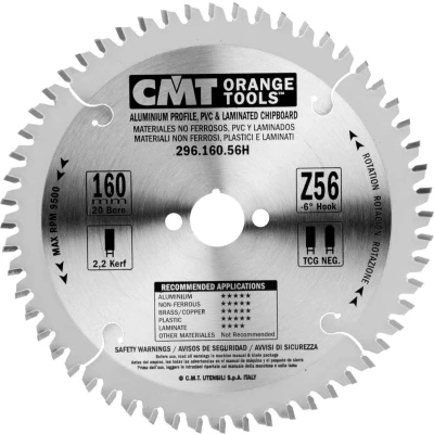 Afbeelding van CMT Cirkelzaag HW 160x20x2,2 Z56 Aluminium, Composiet