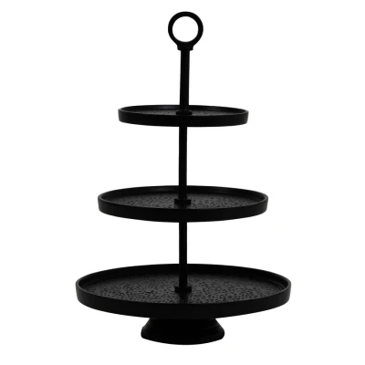 Afbeelding van Light &amp; Living Etagere LUTEK 32x32x48 Zwart
