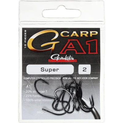 Afbeelding van Gamakatsu A1 Super Hook Ongecoat 6 (10 stuks) Karperhaken